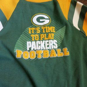 GB PACKERS onesie green and gold size 3-6 months